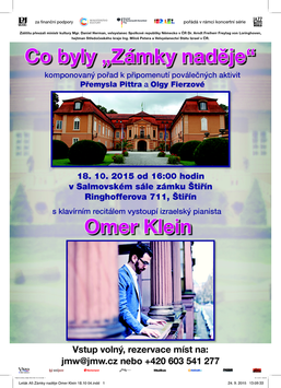 Leták A5 Zámky naděje Omer Klein 18.10 04 Leták A5 Zámky naděje Omer Klein 18.10 04