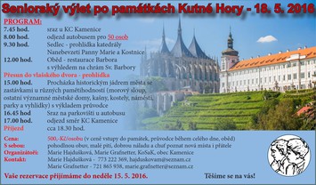 Seniorský výlet za památkami Kutné Hory