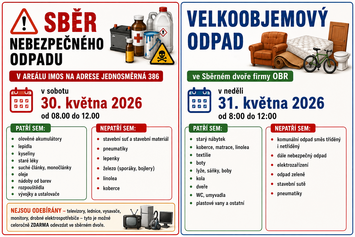 Svoz NO a velkoobjem 2026